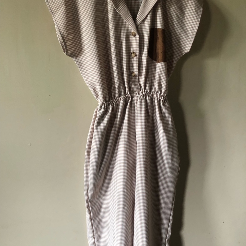 Tan Dolman Sleeve Jumpsuit with Notched Collar